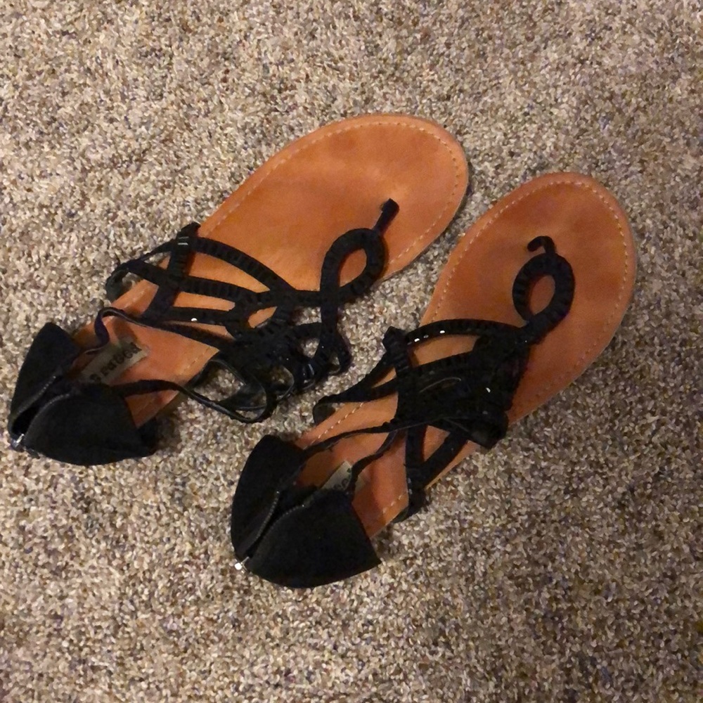 Black sandals